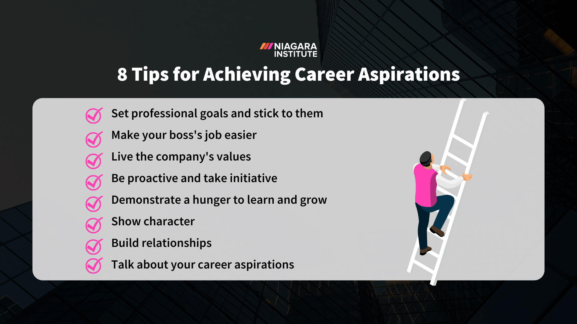 Career Aspirations 8 Tips For Climbing The Corporate Ladder